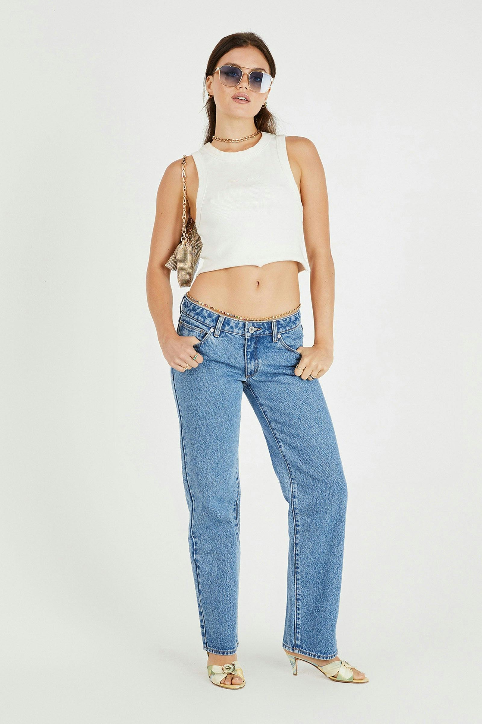 Buy 99 Low Straight Petite Katie Organic Online | Abrand Jeans